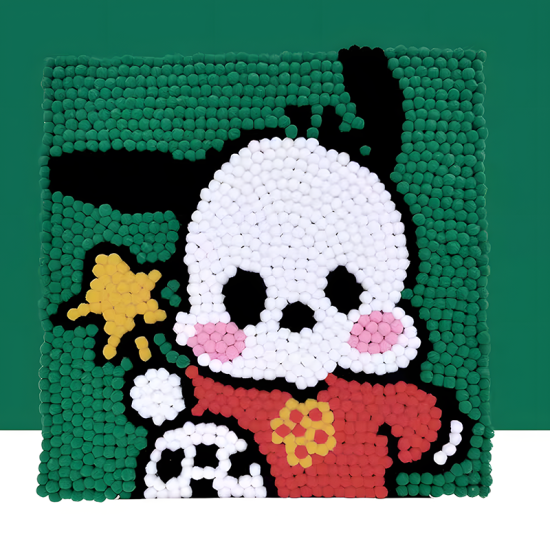 Pompom Ball Mosaic Art